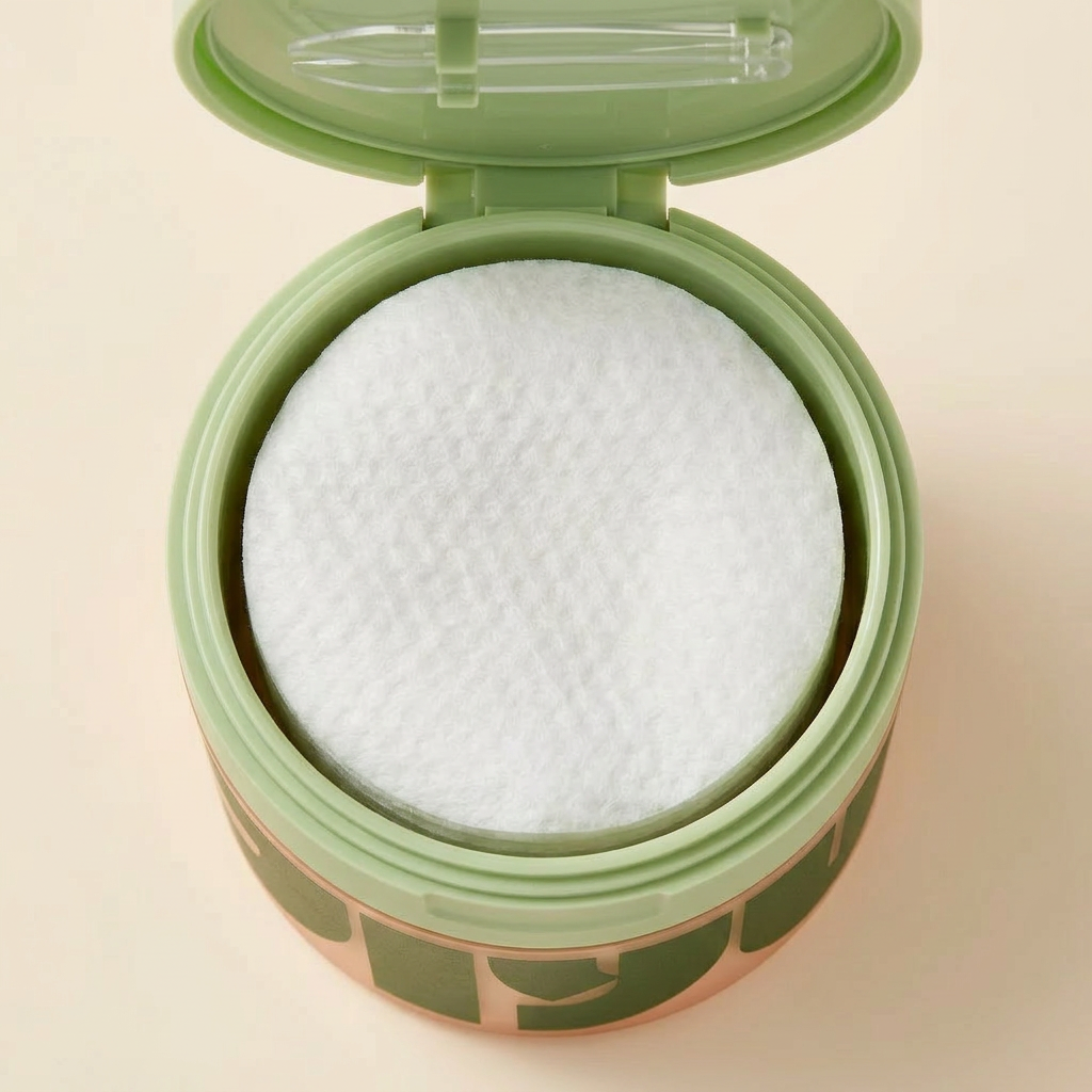 Lanvara Korean Anti-Aging Pads — geöffnete Dose mit weichen Pads